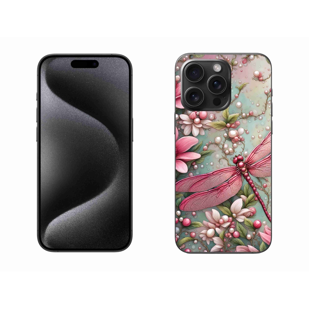 Gelový kryt mmCase na iPhone 15 Pro Max - vážka