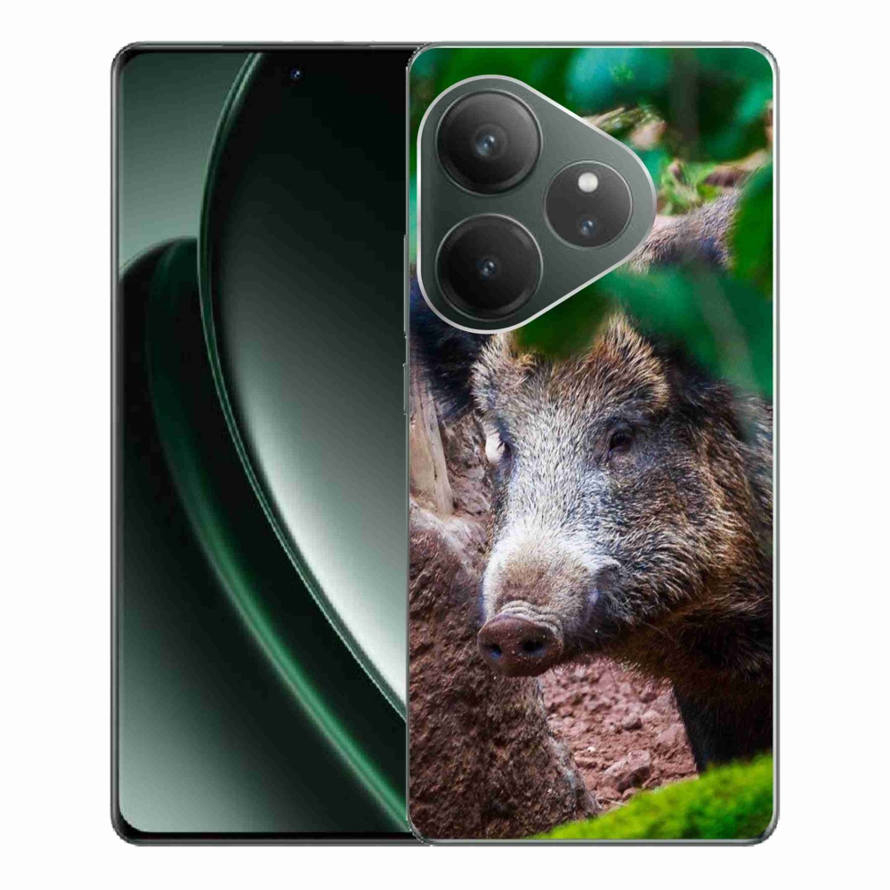 Gelový kryt mmCase na Realme GT 6 5G/GT 6T 5G - divoké prase