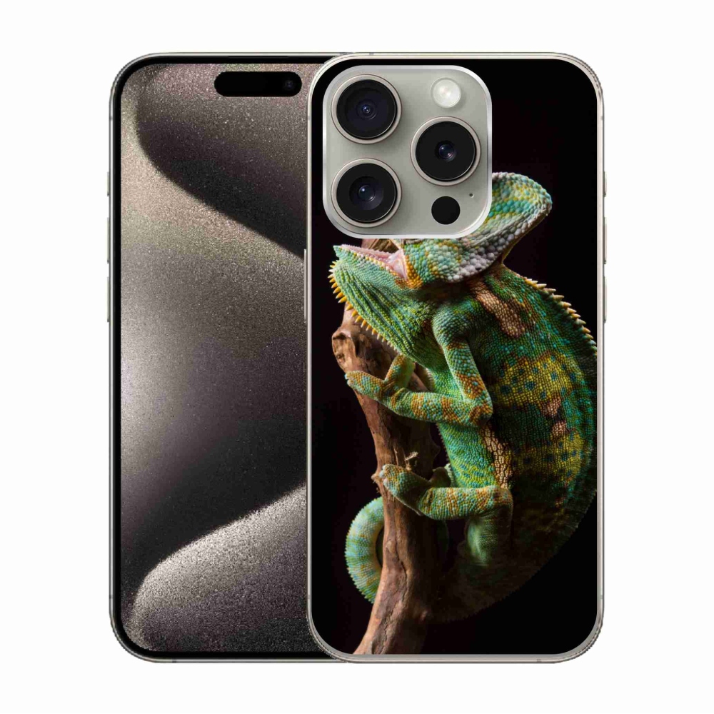 Gelový kryt mmCase na iPhone 15 Pro - chameleon