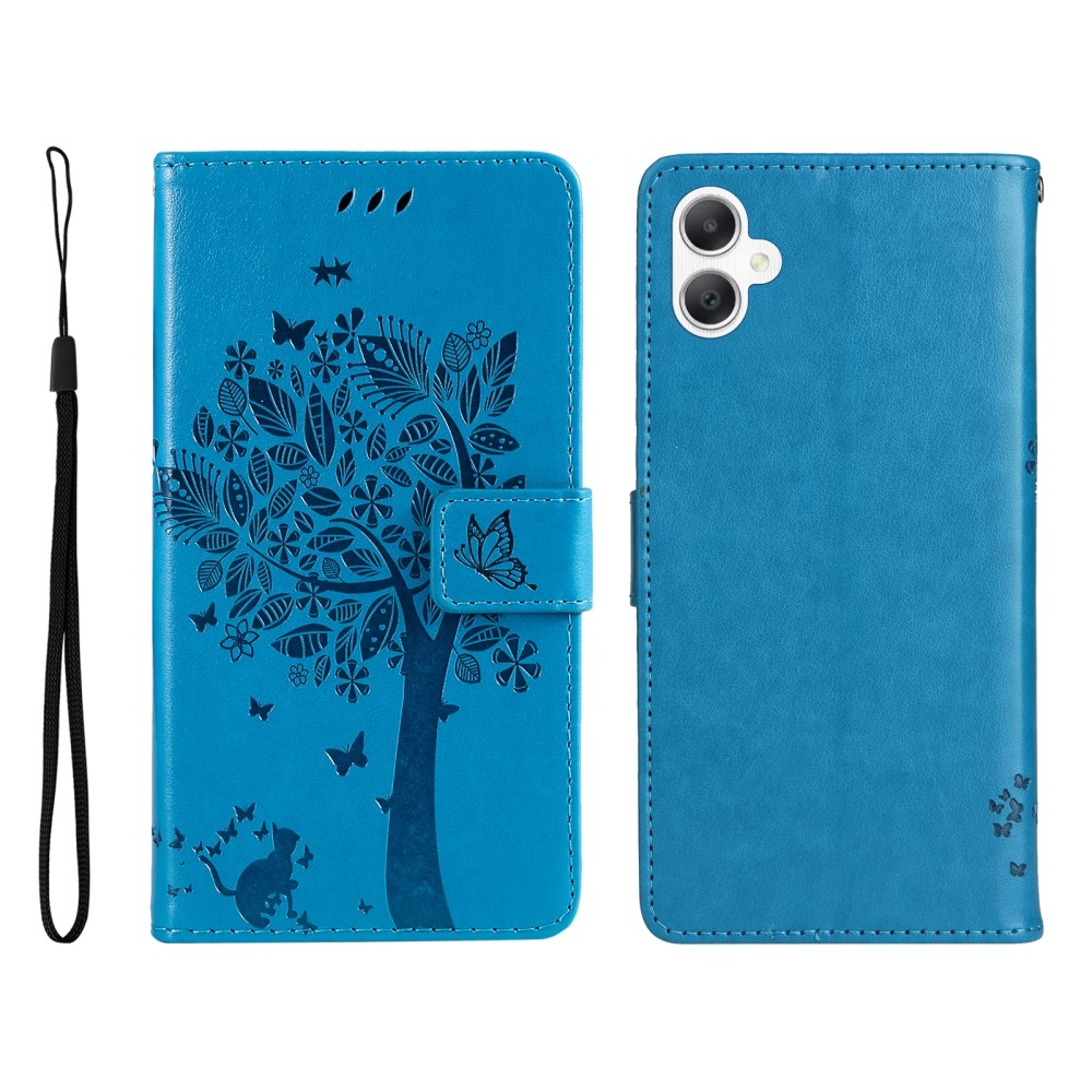 Trees knížkové pouzdro na Samsung Galaxy A06 4G - modré