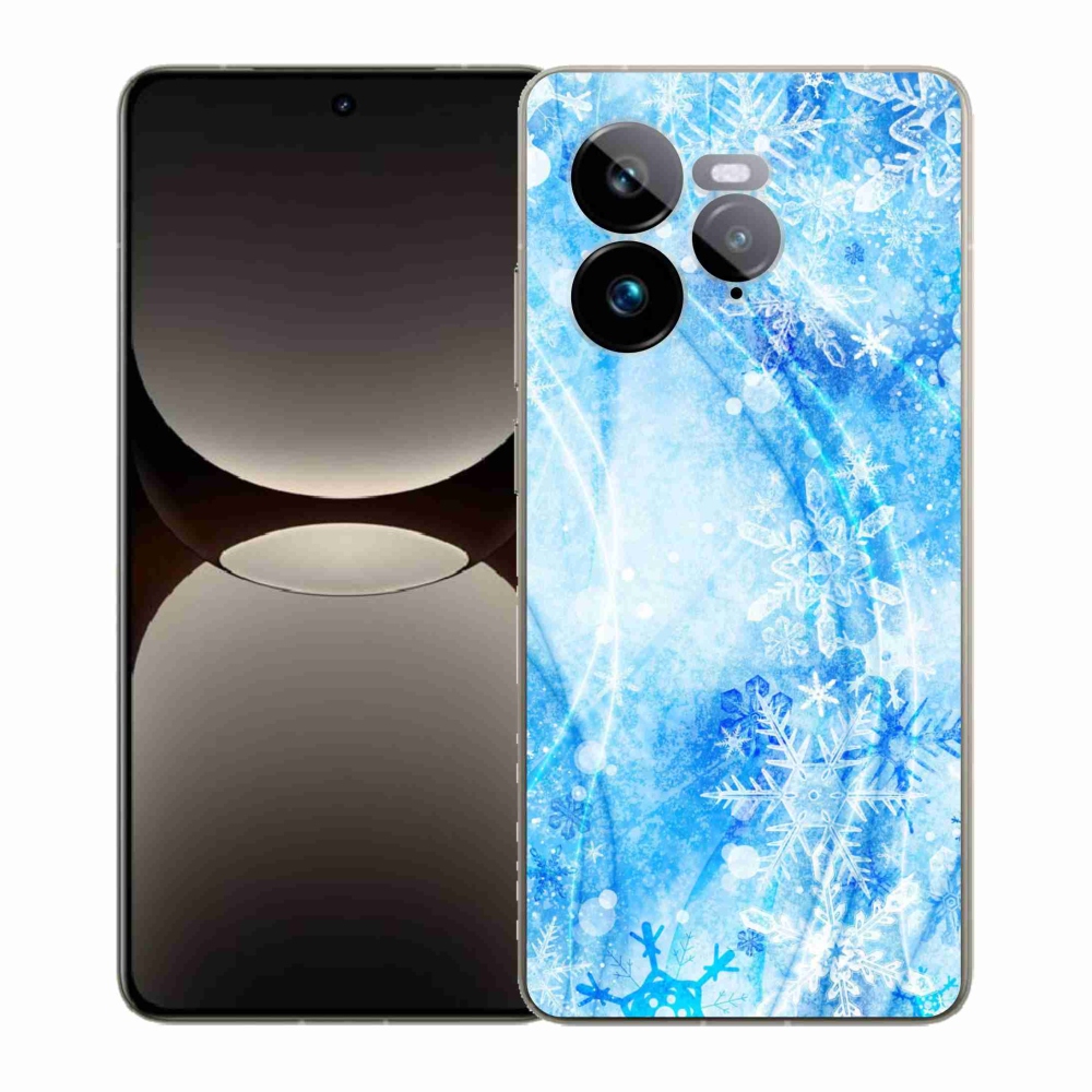 Gelový kryt mmCase na Realme GT 7 Pro 5G - sněhové vločky