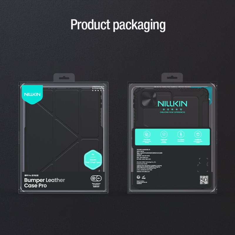 Nillkin Bumper PRO Protective Stand Case Multi-angle pro Xiaomi Pad 7/7 Pro Black