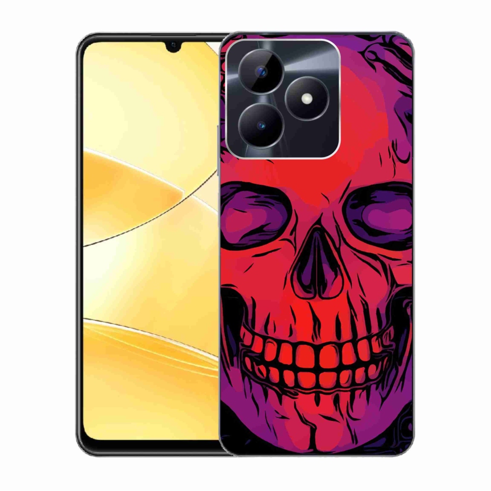 Gelový obal mmCase na Realme C51/C53 - lebka