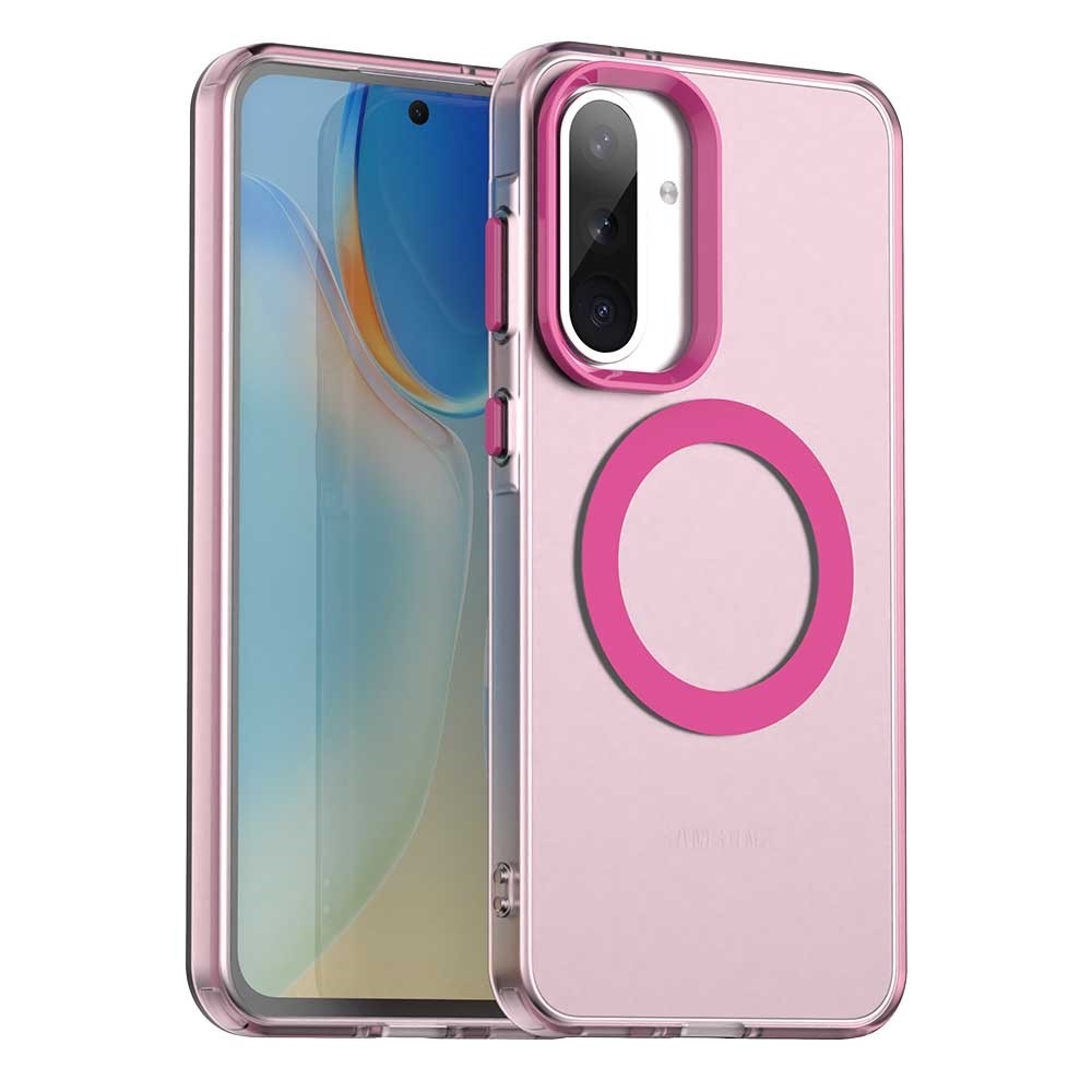 Candy gelový obal MagSafe pro Samsung Galaxy A36 5G/A56 5G - růžový