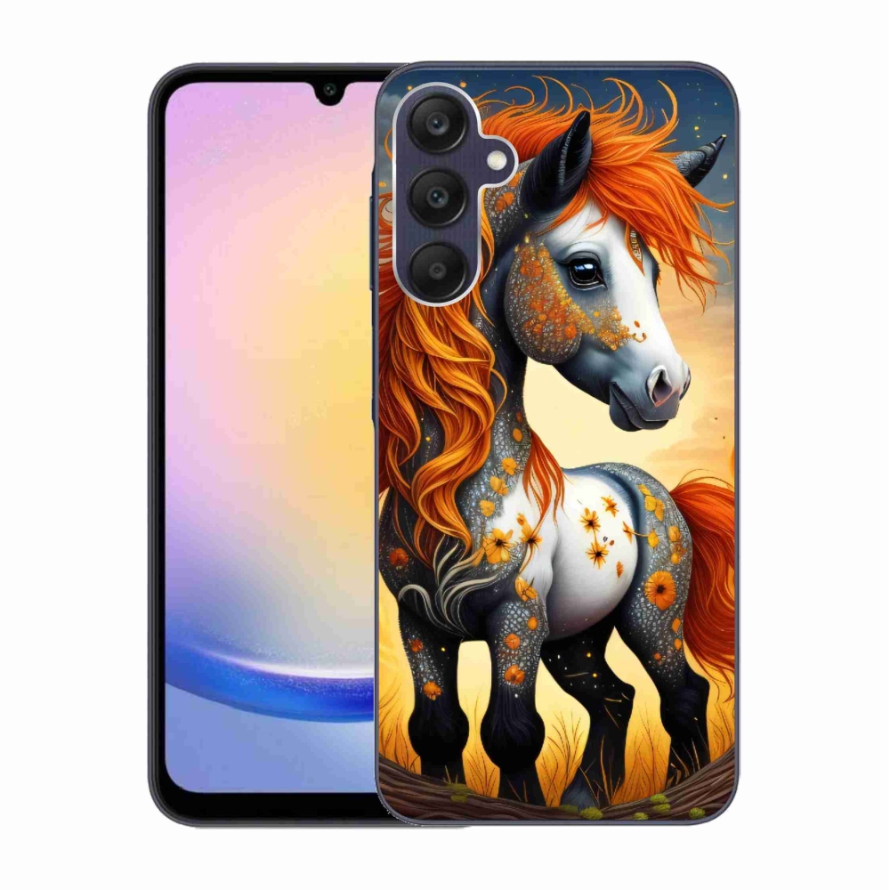 Gelový kryt mmCase na Samsung Galaxy A25 5G - barevný poník