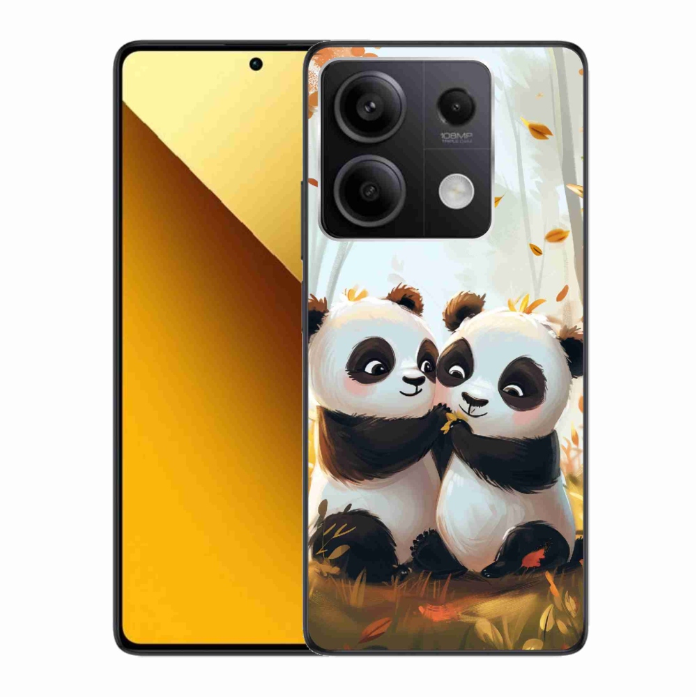 Gelový kryt mmCase na Xiaomi Redmi Note 13 5G - pandy