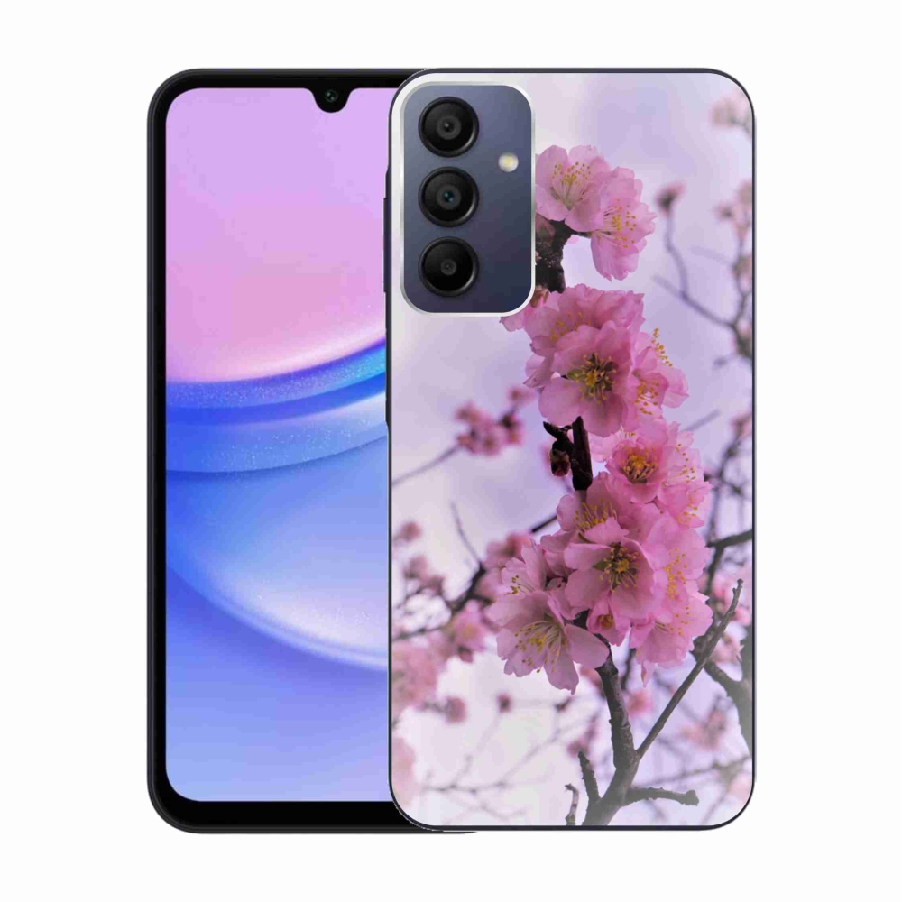 Gelový kryt mmCase na Samsung Galaxy A15 4G/5G - květiny 7