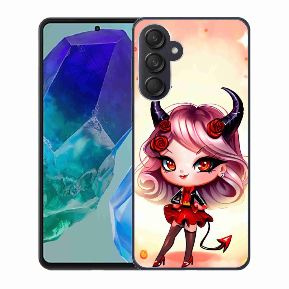Gelový kryt mmCase na Samsung Galaxy M55 5G - kreslená čertice