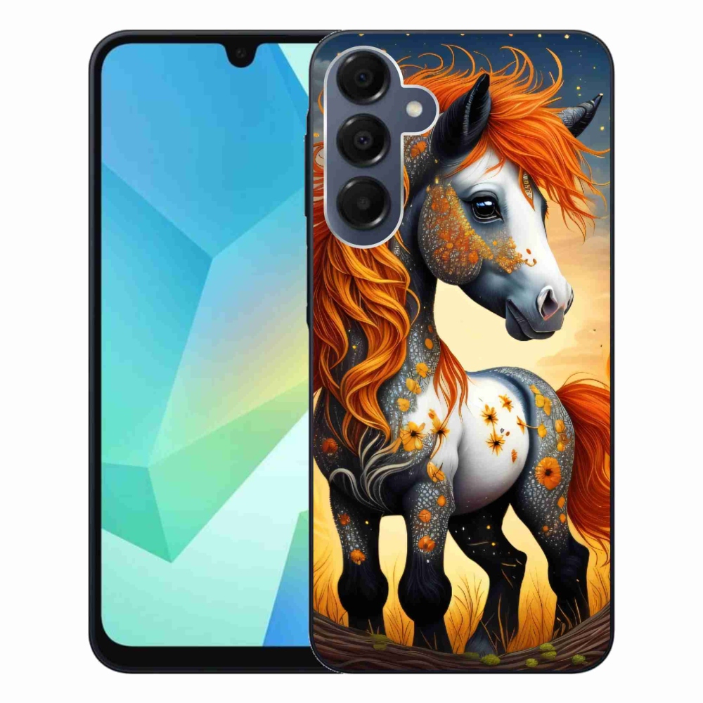 Gelový kryt mmCase na Samsung Galaxy A16 4G/5G - barevný poník