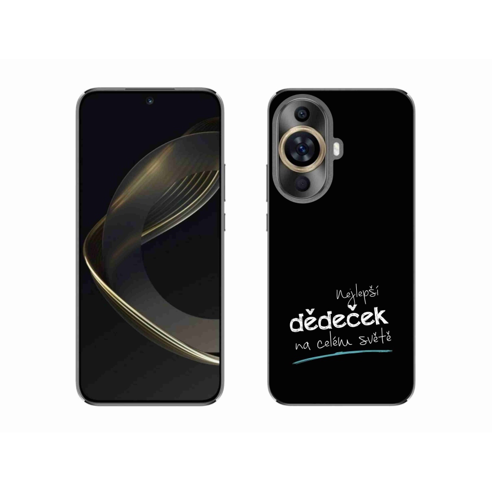 Gelový kryt mmCase na Huawei Nova 11 - nejlepší dědeček 3 černé pozadí