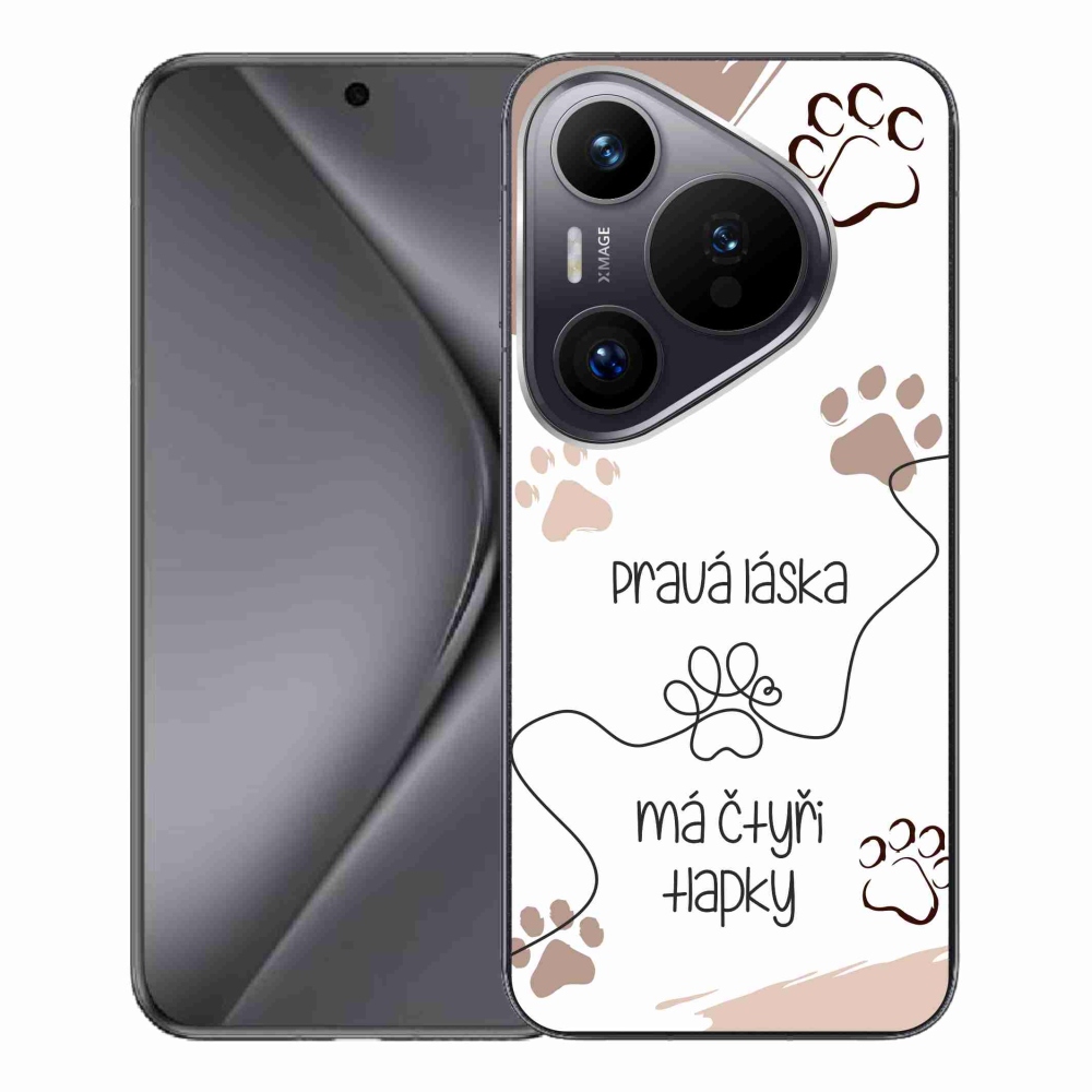 Gelový kryt mmCase na Huawei Pura 70 Pro - psí motiv 1 bílé pozadí