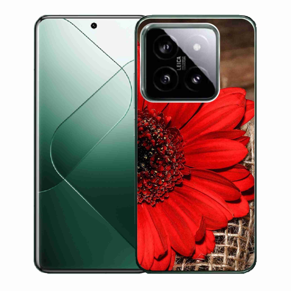 Gelový kryt mmCase na Xiaomi 14 - gerbera