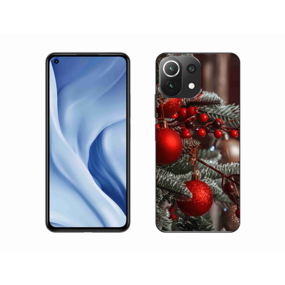 Gelový kryt mmCase na Xiaomi 11 Lite 5G NE - vánoční ozdoby 2