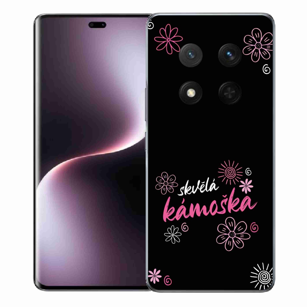 Gelový kryt mmCase na Honor Magic 7 Lite 5G - skvělá kámoška černé pozadí