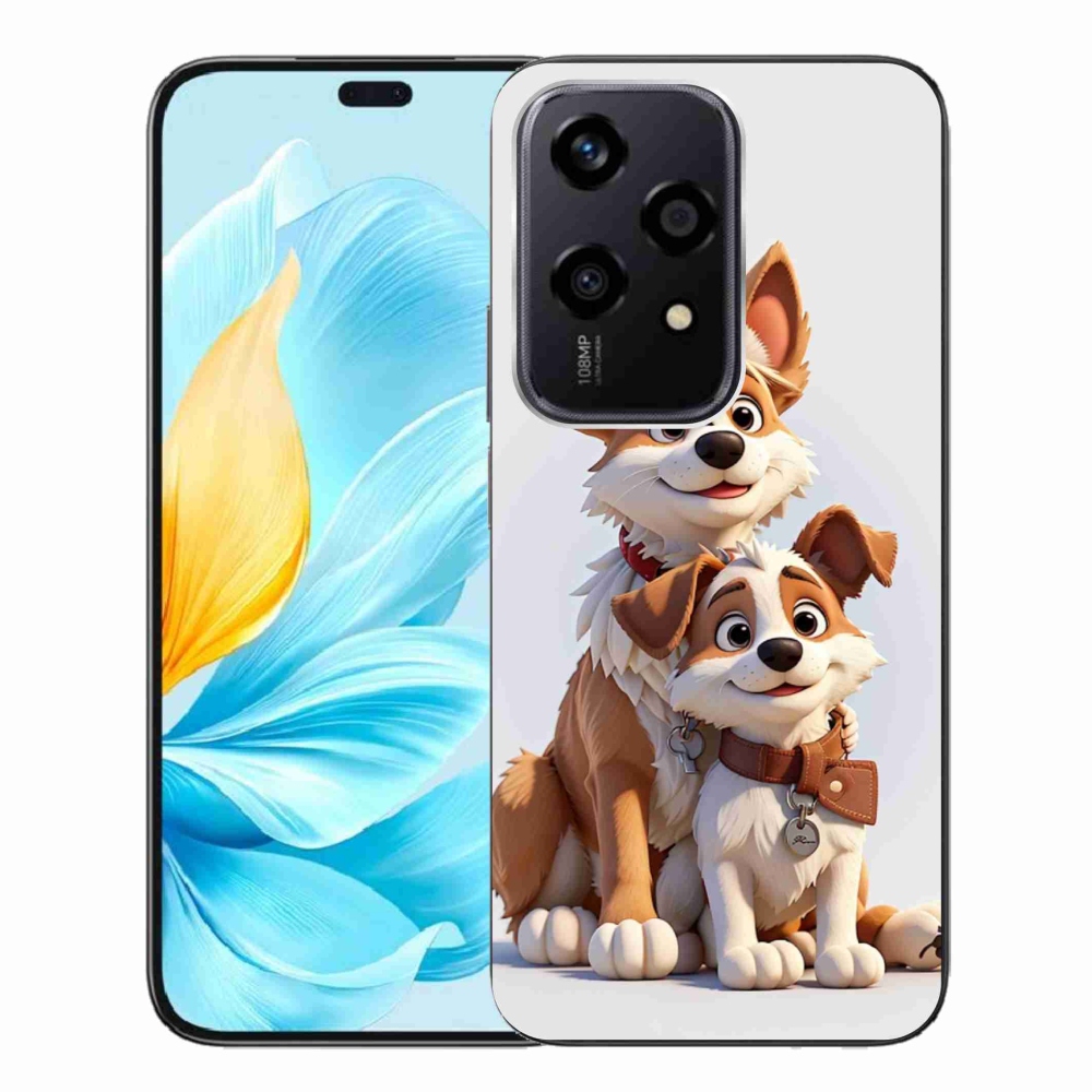Gelový kryt mmCase na Honor 200 Lite 5G - kreslení psi