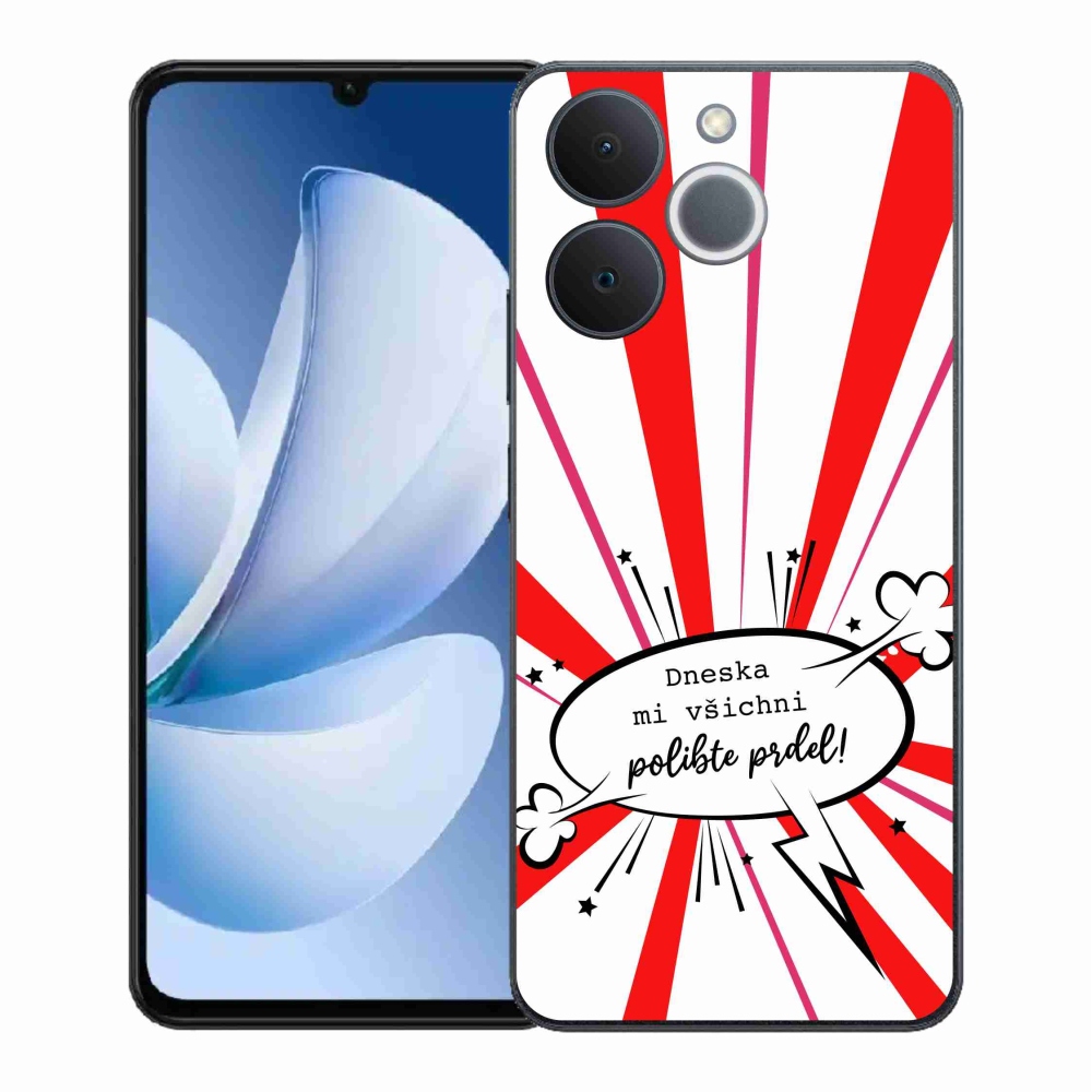 Gelový kryt mmCase na Realme Note 70T - vtipný text 15 bílé pozadí