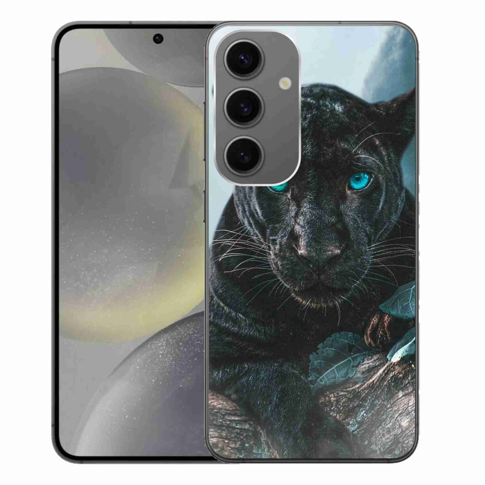 Gelový kryt mmCase na Samsung Galaxy S24+ - černý panter