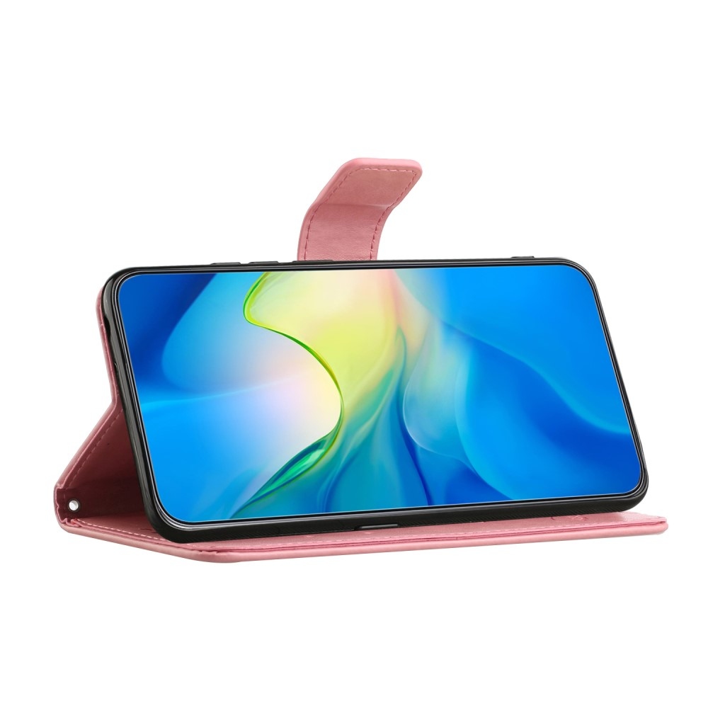 Flower knížkové pouzdro na Google Pixel 9a - růžové