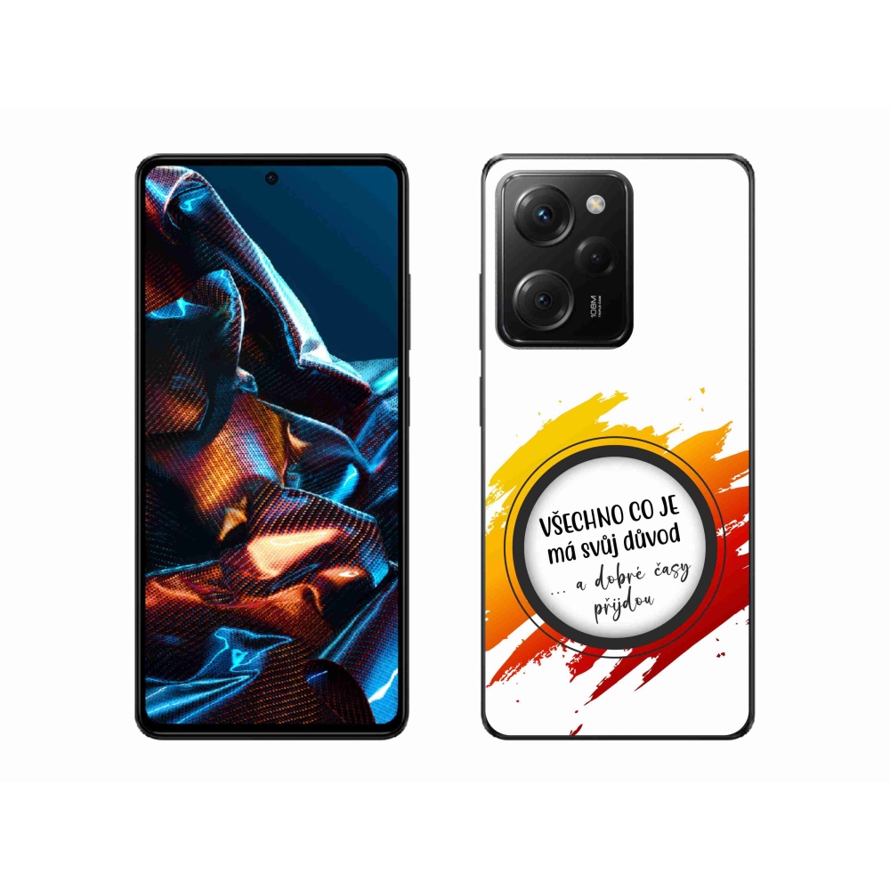 Gelový kryt mmCase na Xiaomi Poco X5 Pro 5G - citát 3 bílé pozadí