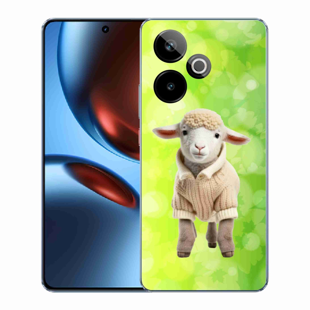 Gelový kryt mmCase na Realme GT 7 5G/GT 7T 5G - jehně ve svetru