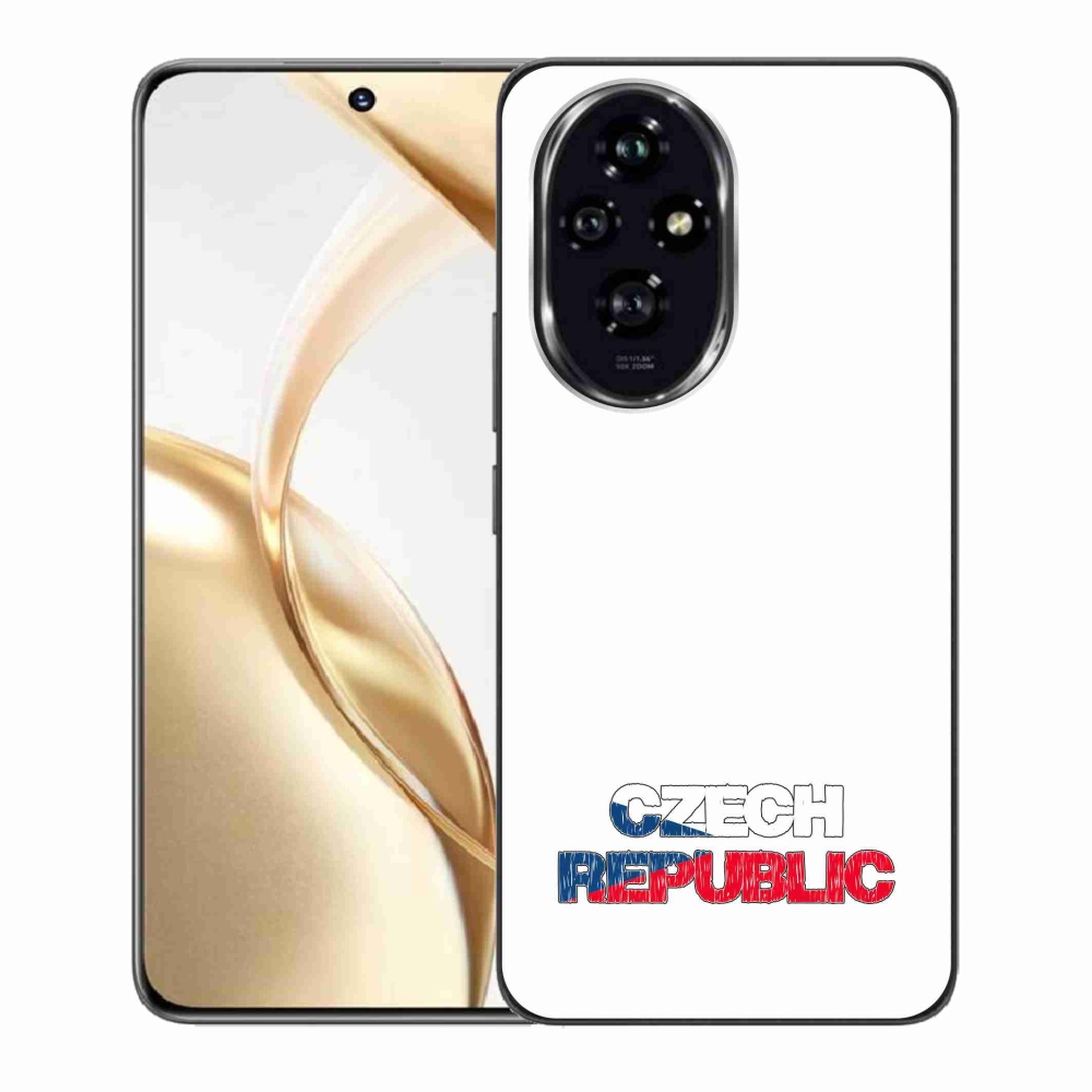 Gelový kryt mmCase na Honor 200 5G - Czech Republic bílé pozadí
