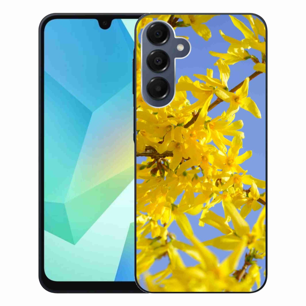 Gelový kryt mmCase na Samsung Galaxy A16 4G/5G - žluté květy