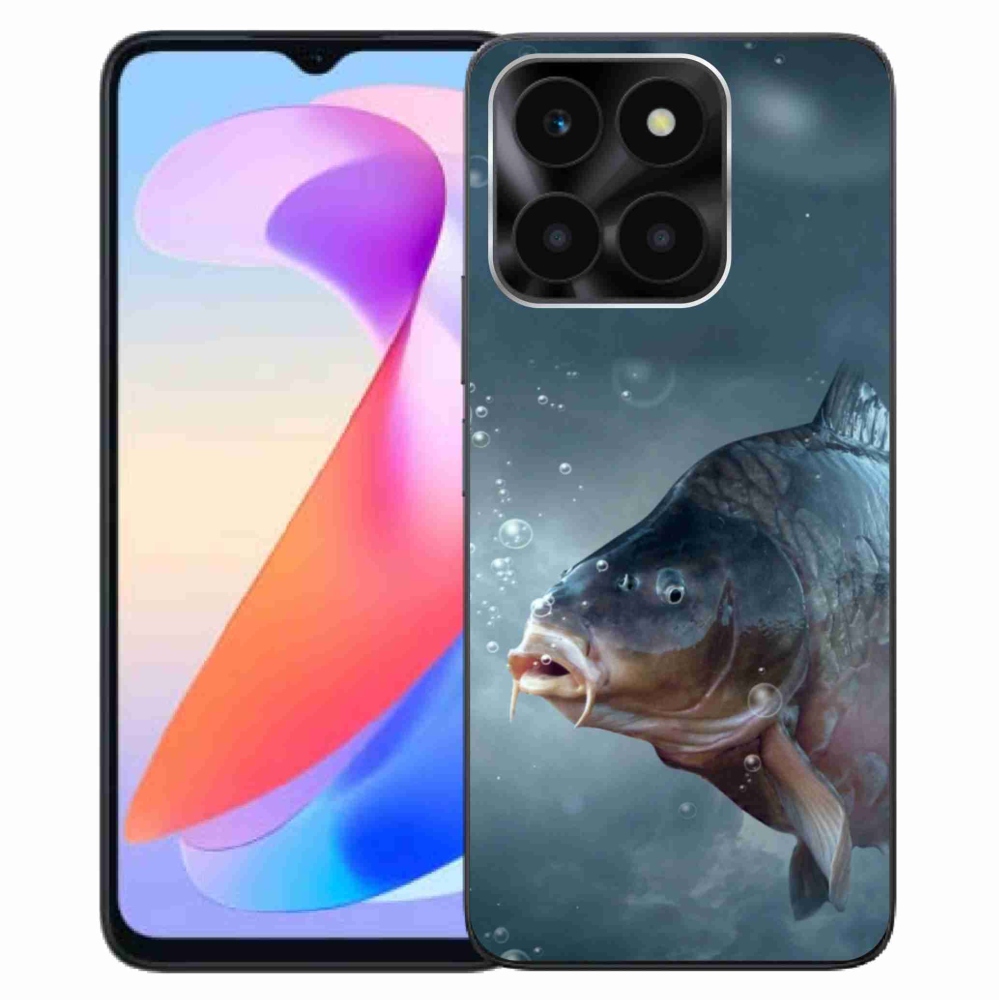 Gelový kryt mmCase na Honor X6a - kapr a bublinky