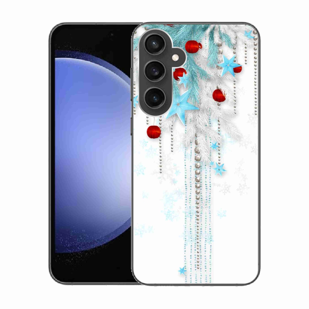 Gelový kryt mmCase na Samsung Galaxy S23 FE - vánoční ozdoby