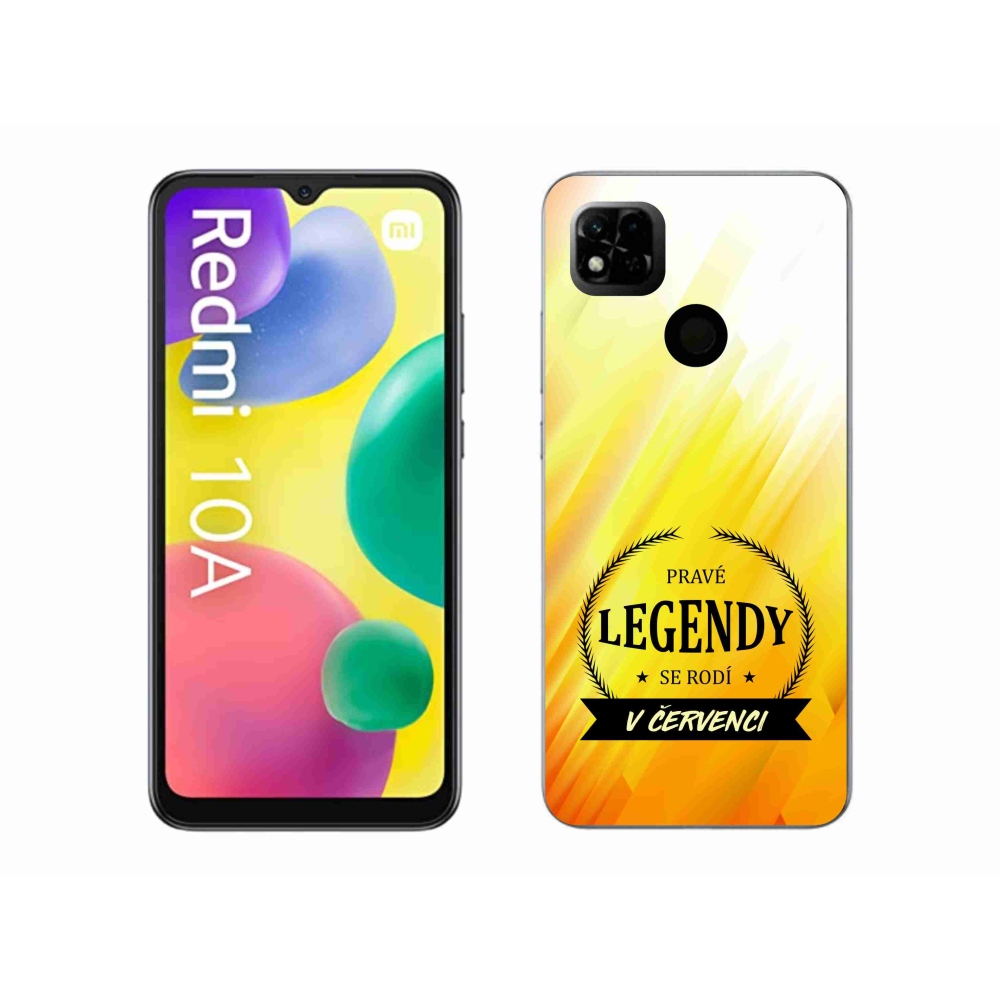 Gelový kryt mmCase na Xiaomi Redmi 10A - legendy v červenci žluté pozadí