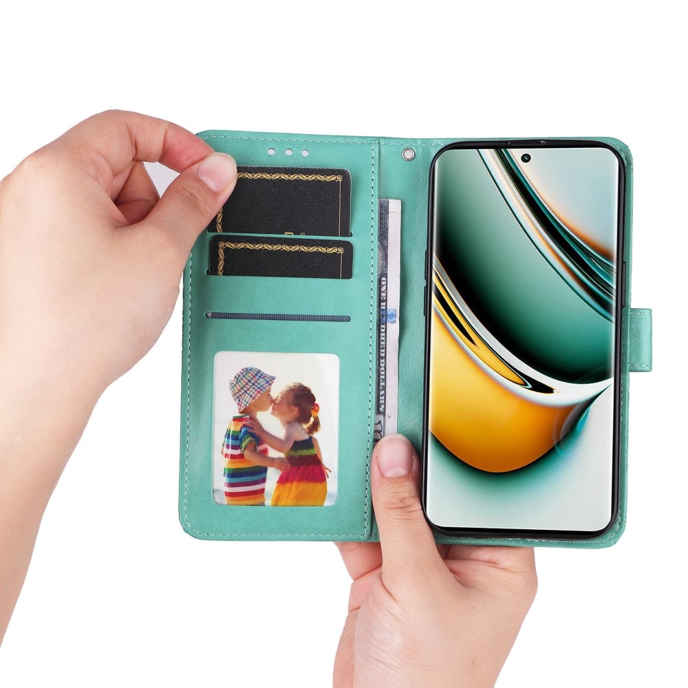 Sunflower knížkové pouzdro na Realme 11 Pro 5G/11 Pro+ 5G - modrozelené