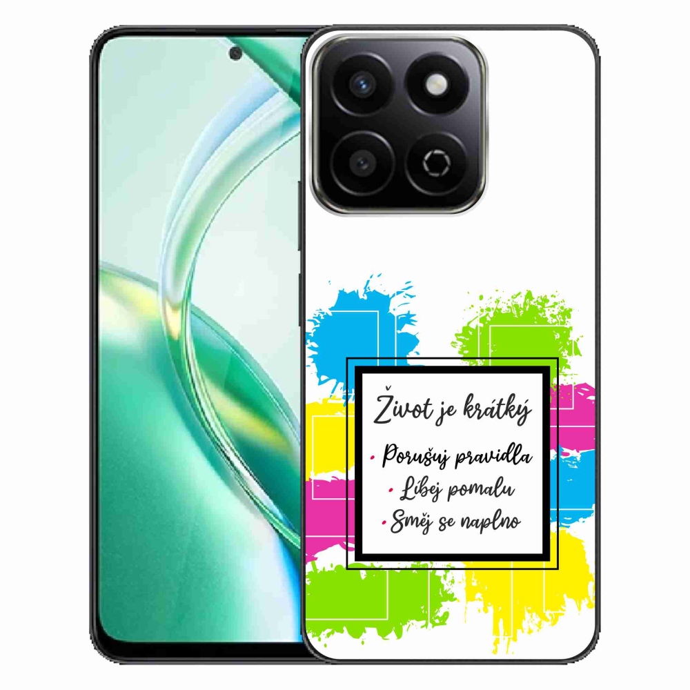 Gelový kryt mmCase na Honor 200 Smart 5G - citát 5 bílé pozadí