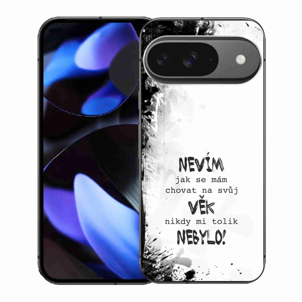 Gelový kryt mmCase na Google Pixel 9/9 Pro - vtipný text 14 bílé pozadí