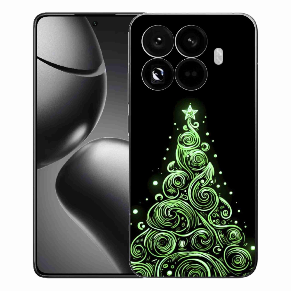 Gelový kryt mmCase na Xiaomi 15T Pro - neonový vánoční stromek 3