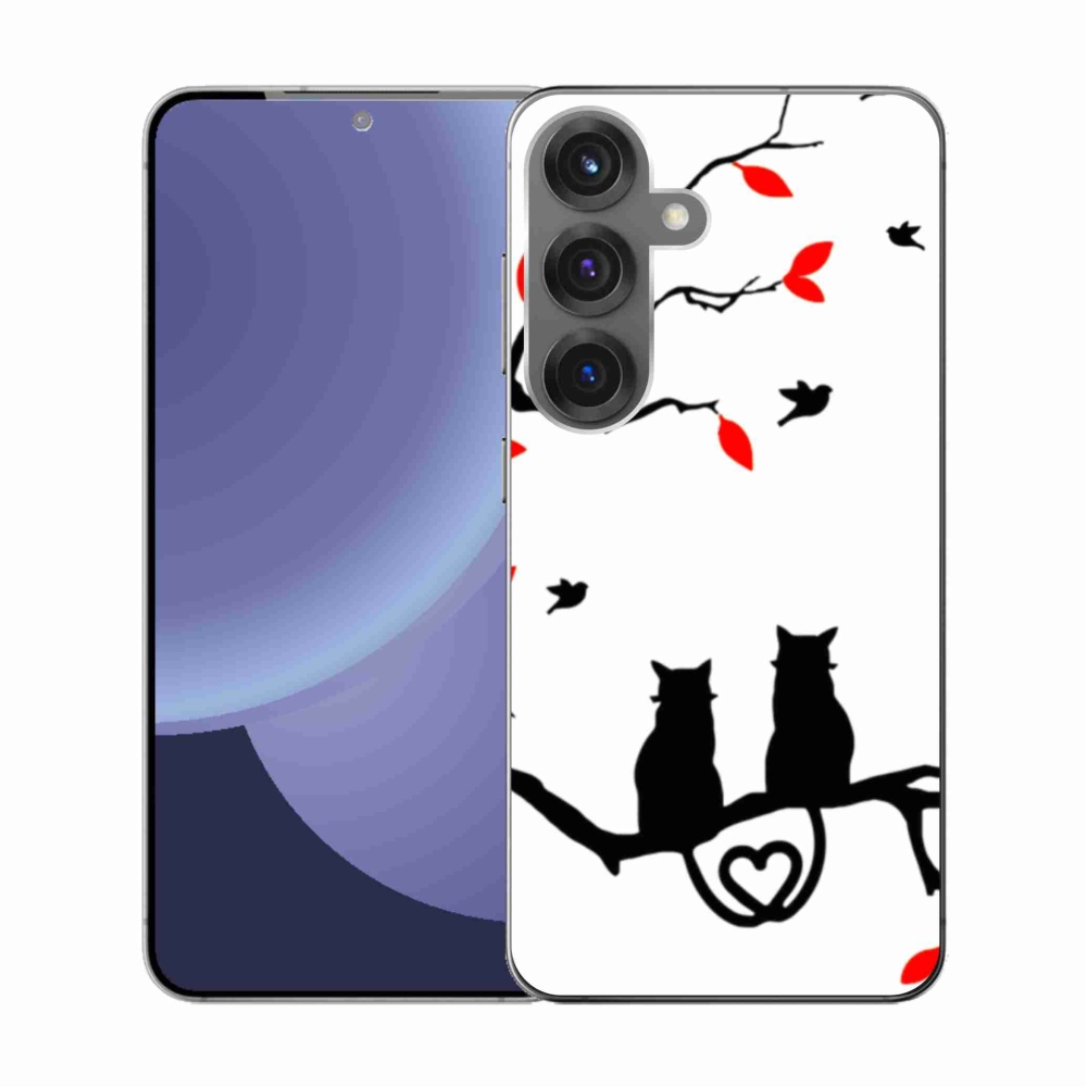Gelový kryt mmCase na Samsung Galaxy S25 - kočičí láska