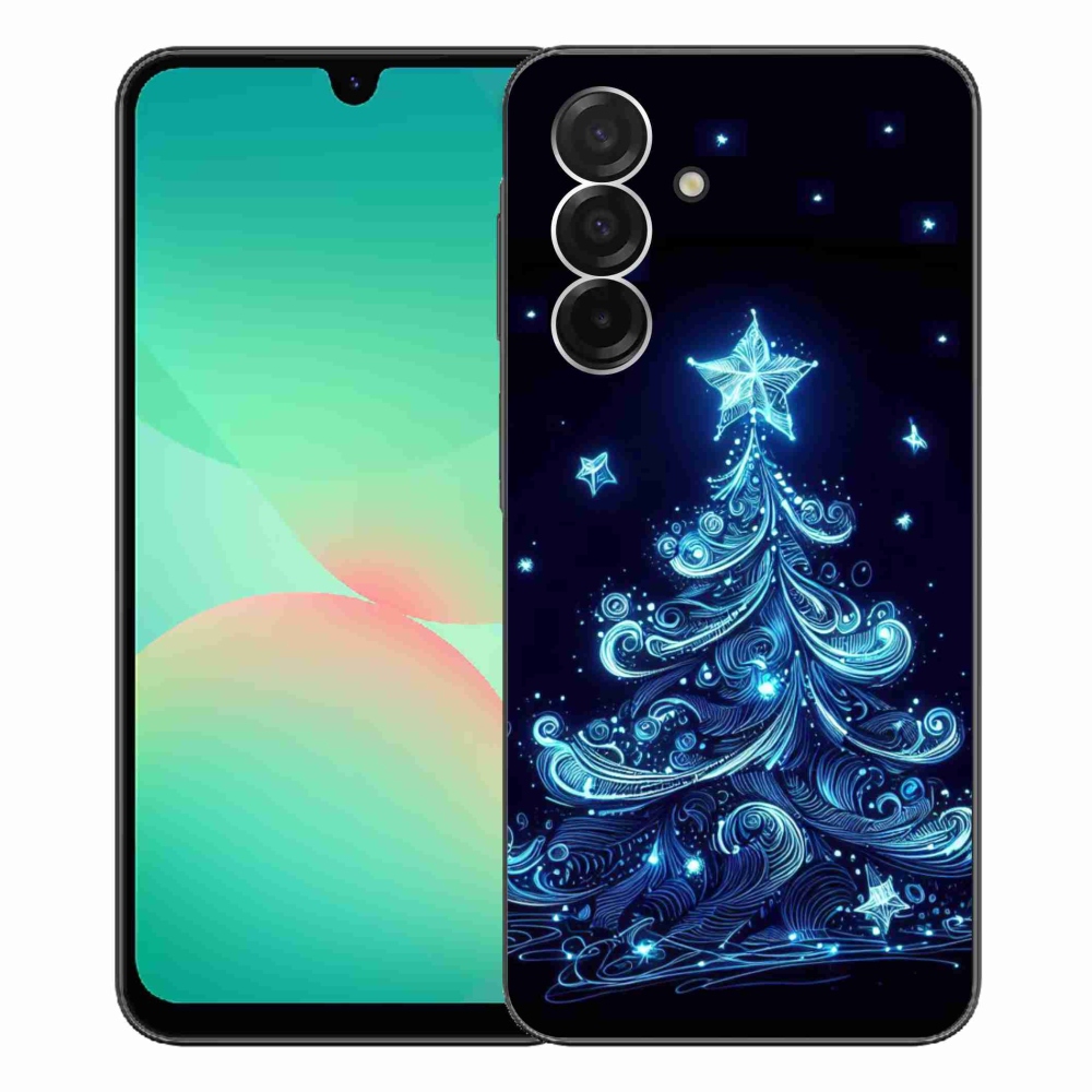 Gelový kryt mmCase na Samsung Galaxy A26 5G - neonový vánoční stromek 4