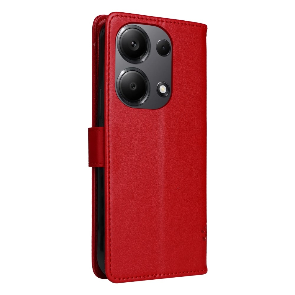 Trees knížkové pouzdro na Xiaomi Redmi Note 13 Pro 4G/Poco M6 Pro - červené