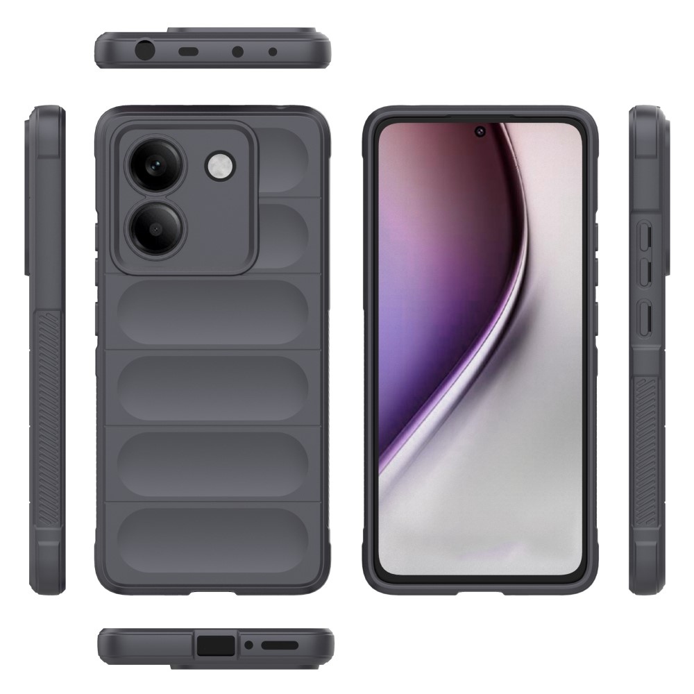 Rugg odolný gelový obal na Xiaomi Poco M7 Pro 5G - tmavěšedý