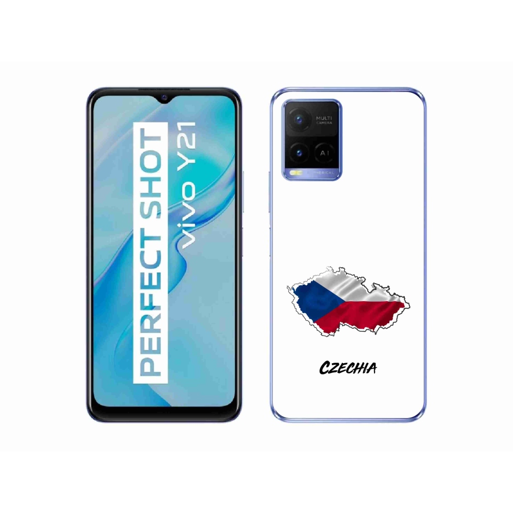 Gelový kryt mmCase na Vivo Y21/Y21s/Y33s - Czechia bílé pozadí