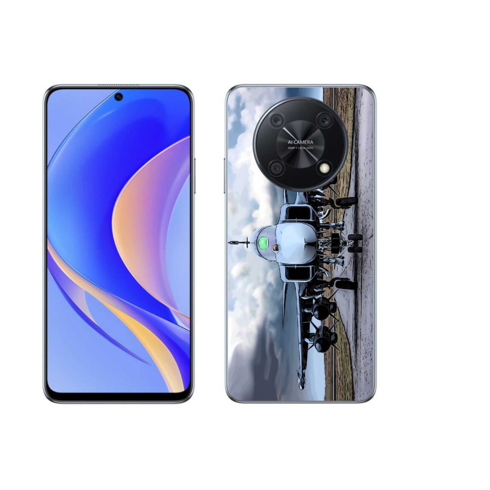 Gelový kryt mmCase na Huawei Nova Y90 - vojenské letadlo