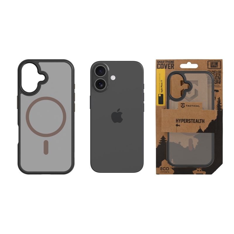 Tactical MagForce Hyperstealth 2.0 Kryt pro iPhone 17 Black/Moucha Moose