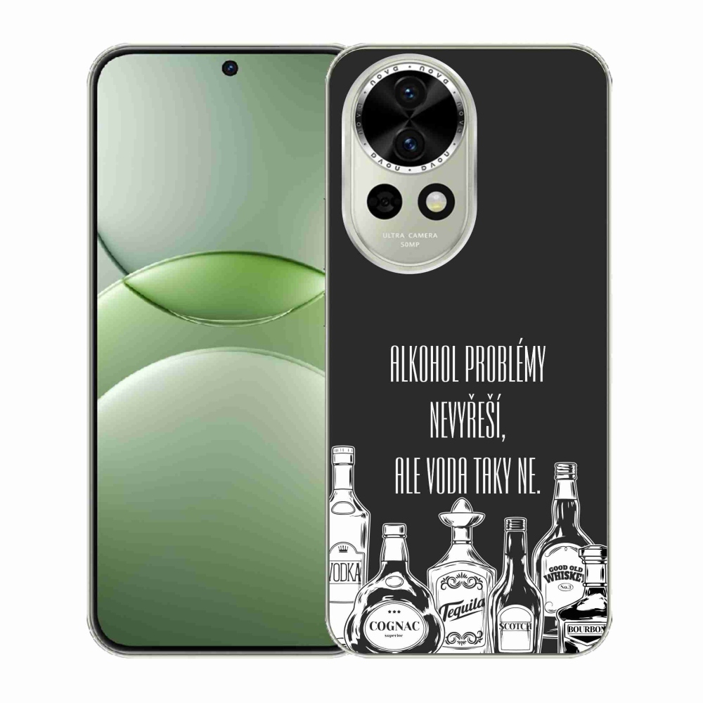 Gelový kryt mmCase na Huawei Nova 13 5G - vtipný text černé pozadí