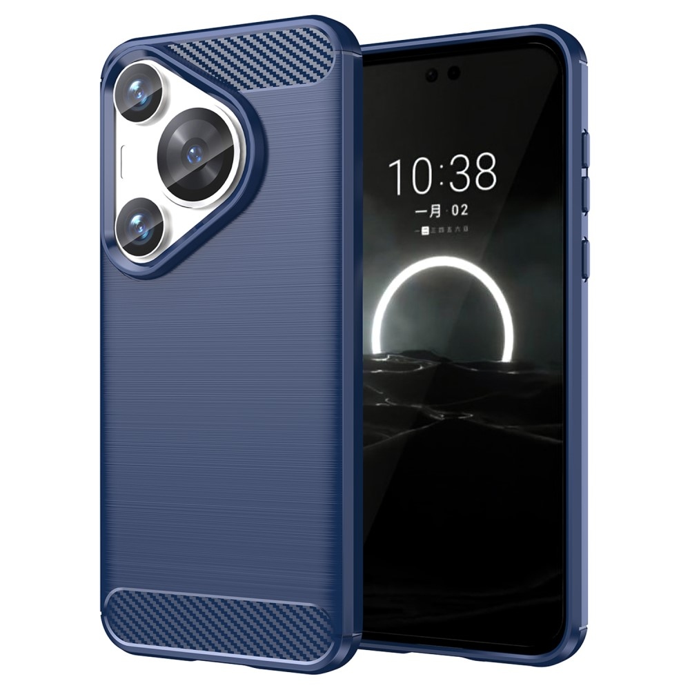 Carbon odolný gelový obal na Huawei Pura 70 Pro - modrý
