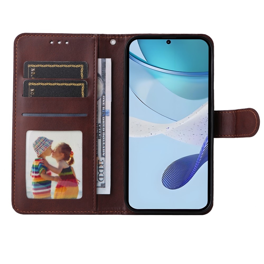 Clots knížkové pouzdro na Realme 14x 5G/Realme C75 - hnědé