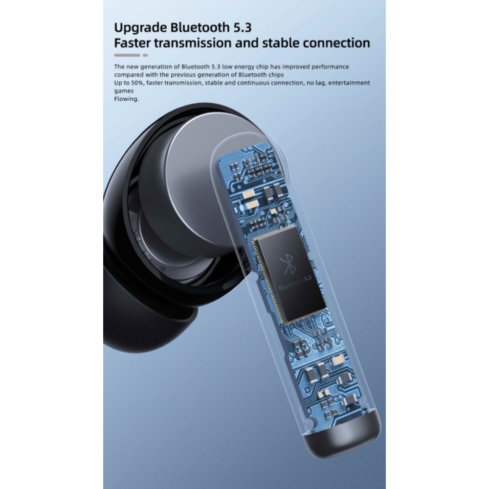 Swissten bluetooth sluchátka ANC Focus - černé