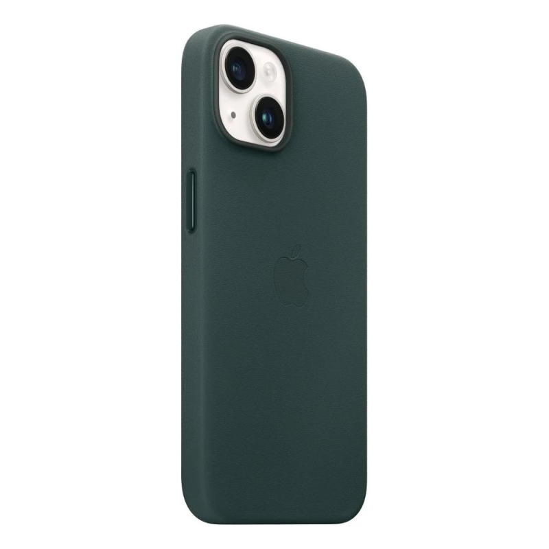 MPP53FE/A Apple Kožený Kryt vč. MagSafe pro iPhone 14 Forest Green