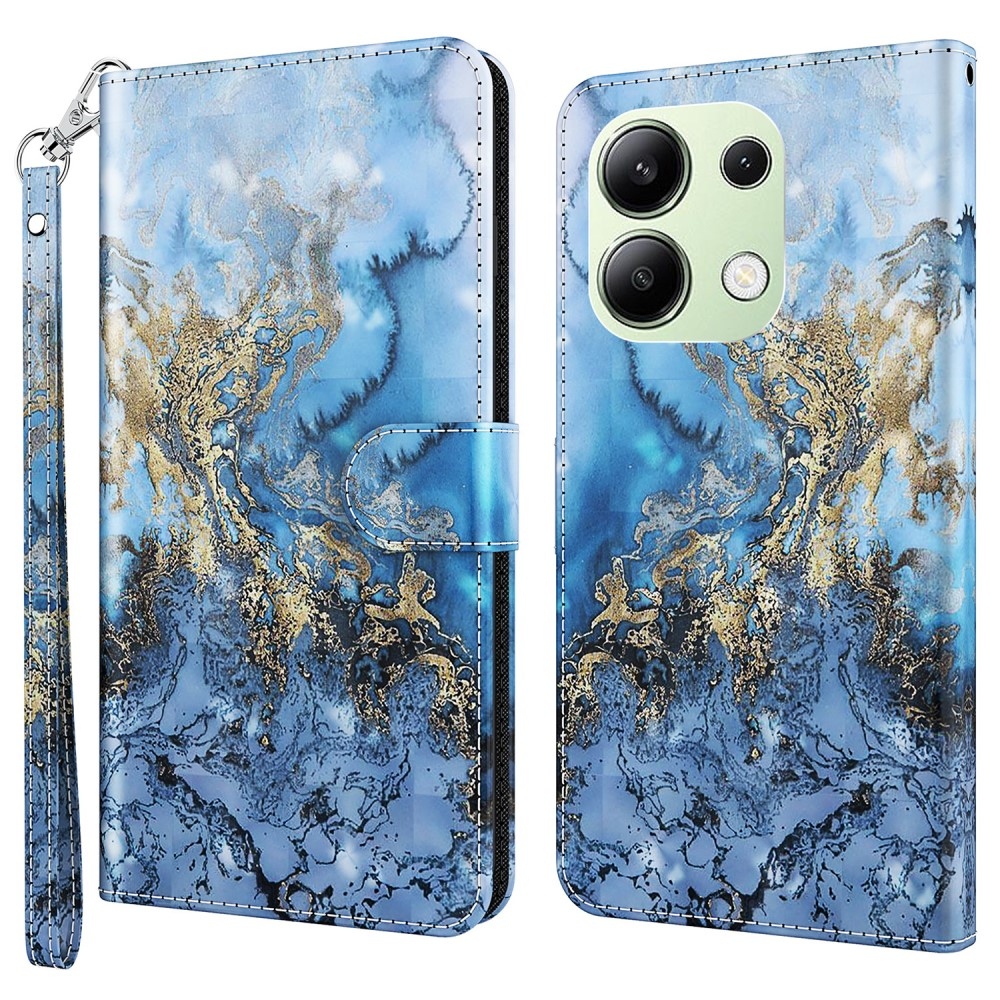 Print knížkové pouzdro na Xiaomi Redmi Note 13 - abstraktní vzor