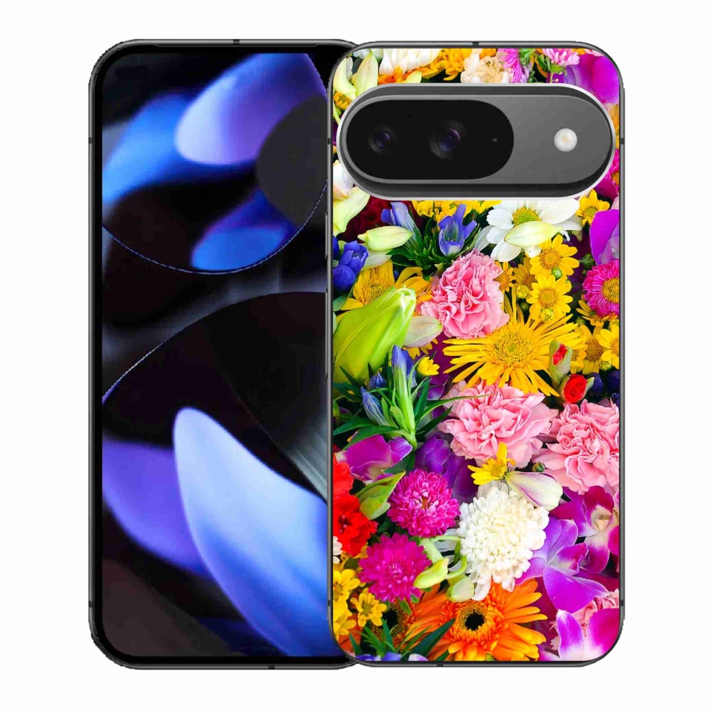 Gelový kryt mmCase na Google Pixel 9/9 Pro - květiny 12