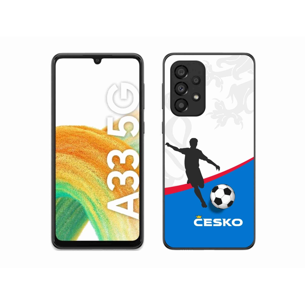 Gelový kryt mmCase na Samsung Galaxy A33 5G - fotbal Česko 1
