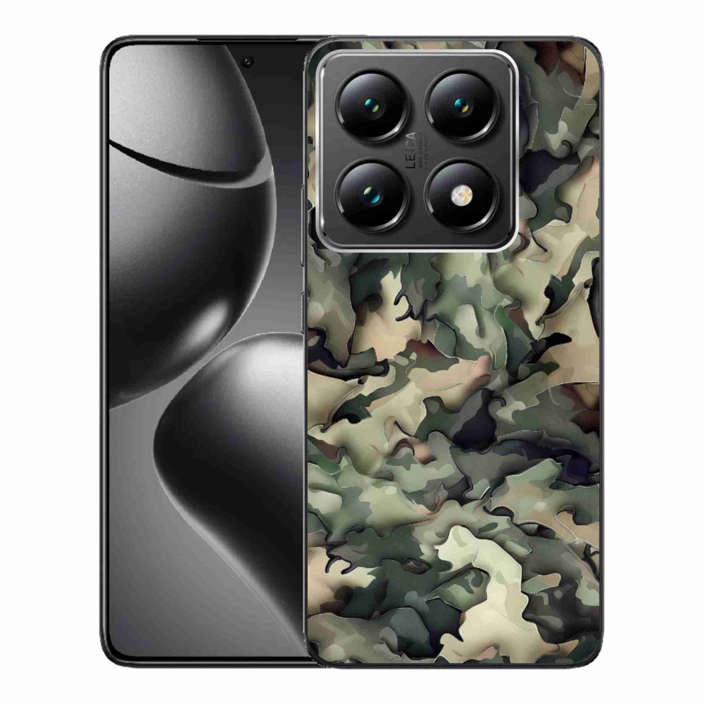 Gelový kryt mmCase na Xiaomi 14T Pro - maskáčový vzor 9