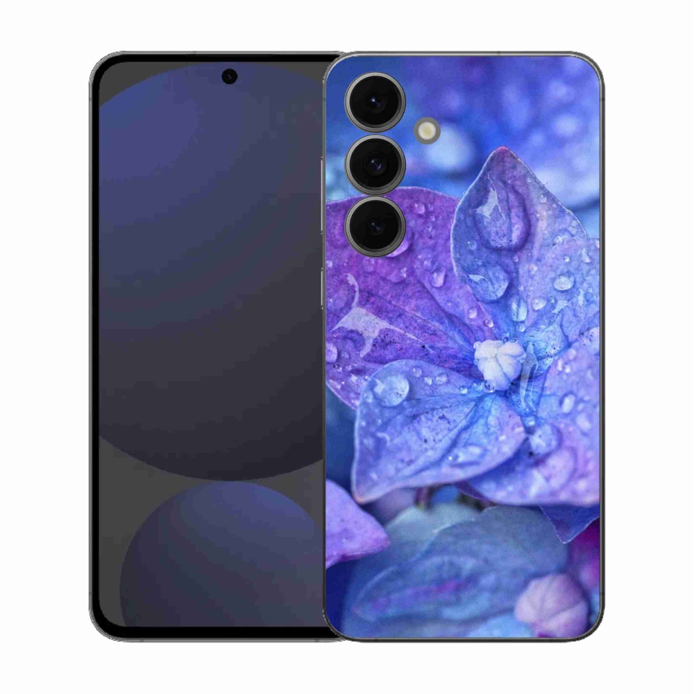 Gelový kryt mmCase na Samsung Galaxy S25 FE - fialový květ